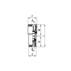 Racor de inserción CAMOZZI 658086
