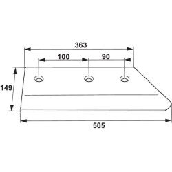 Meißelschar R. 16" GREGOIRE BESSON 172614