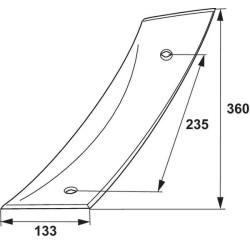 Streichblechvorderteil L. gebogen GREGOIRE BESSON 173321