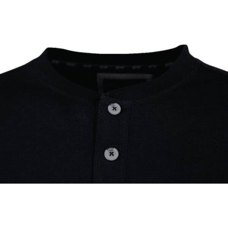 Tee-shirt ML boutons noir M UNIVERSEL KW207811001048