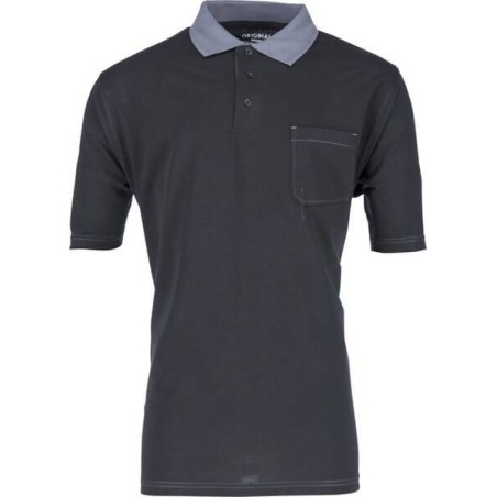 Tee-shirt polo noir-gris taille 6XL UNIVERSEL KW106730089068