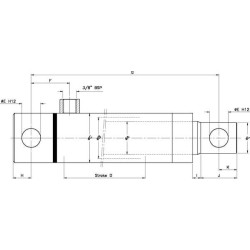 Cylinder EPL 40-200 CB series UNIVERSAL EPL40200CB
