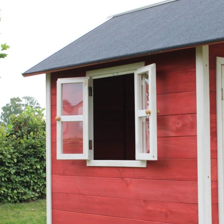 EXIT Loft 300 cabane de jeu en bois - rouge
