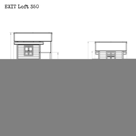 EXIT Loft 350 cabane de jeu en bois - naturel
