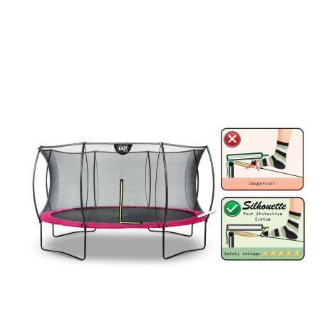 EXIT Trampoline Silhouette ø427cm - rosa
