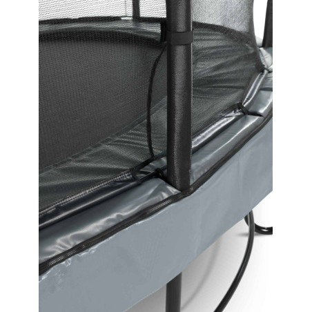 EXIT Trampoline Elegant Premium ø253cm avec filet de sécurité Deluxe - gris