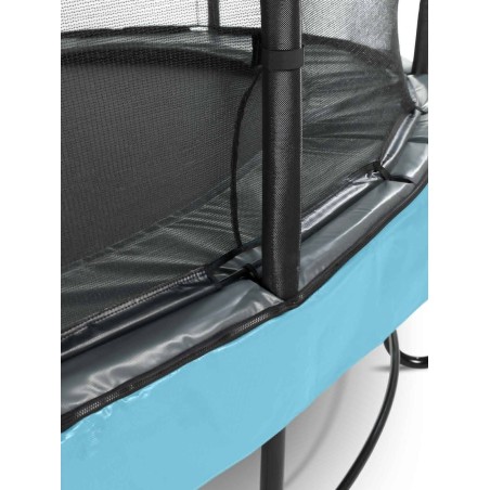 EXIT Trampoline Elegant Premium ø253cm avec filet de sécurité Deluxe - bleu