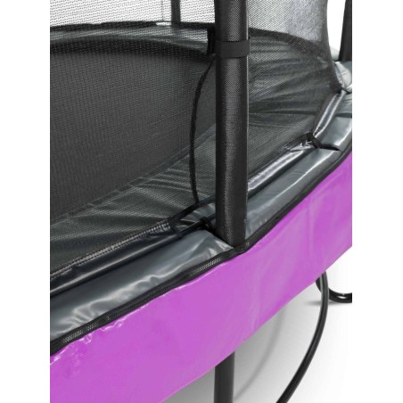 EXIT Trampoline Elegant Premium ø253cm avec filet de sécurité Deluxe - violet