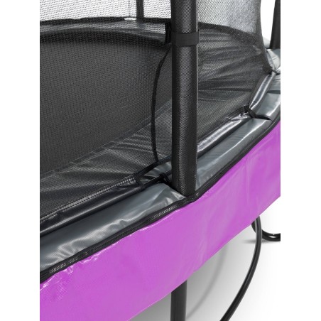 EXIT Trampoline Elegant Premium ø366cm avec filet de sécurité Deluxe - violet