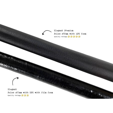 EXIT Trampoline Elegant 244x427cm stecknippel luftfilter