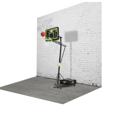 EXIT Panneau de basketball mobile à roulettes Galaxy - black edition