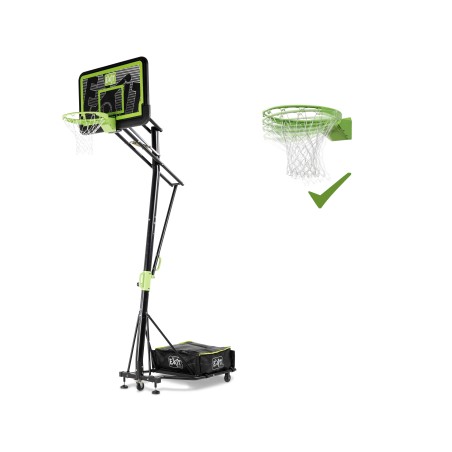 EXIT Panneau de basketball mobile à roulettes Galaxy avec anneau de dunk - black edition