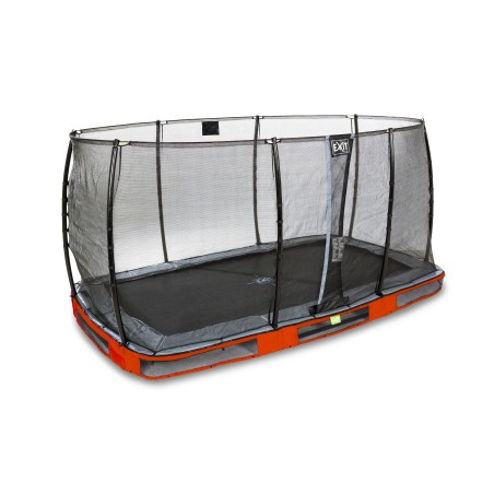 EXIT Trampoline enterré Elegant 214x366cm filetto sicurezza