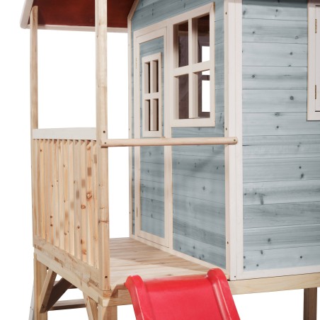 EXIT Maisonnette en bois Loft 300 - bleu
