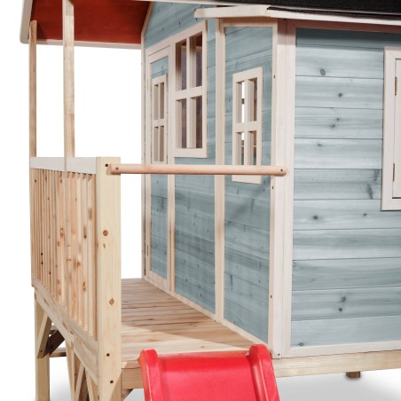 EXIT Maisonnette en bois Loft 350 - bleu
