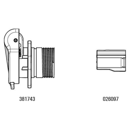 Steckdose ERICH-JAEGER 381743JAE