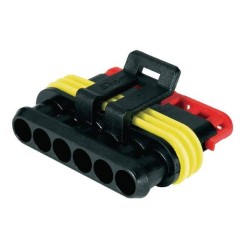 Plug housing 6 P. Female UNIVERSAL LA89014KR