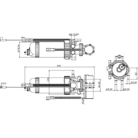 Fuel pump 333C3351KR UNIVERSAL 333C3351KR