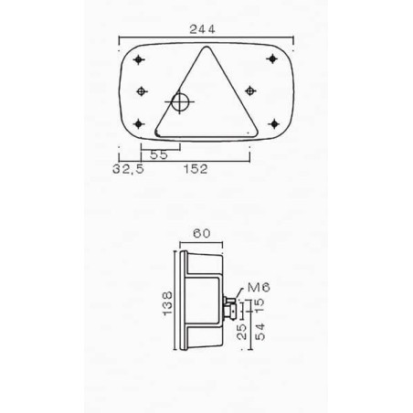 Feu arrière Multipoint 3 gauche ASPÖCK 248000007