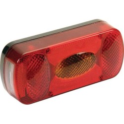 Rear light rectangular 12V red/amber bolt on'218xMidipoint