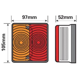 Luz trasera BRITAX TOR4507