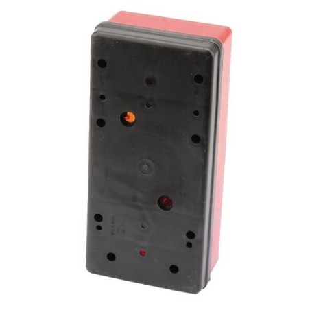 Rear light LH rectangular red/transparent/amber bolt