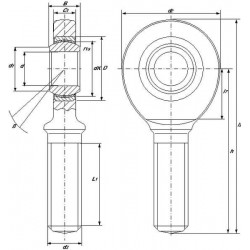 Stangenkopf SKF SA10C