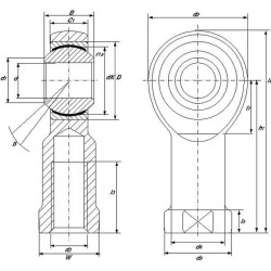 Embout de bielle INA/FFAG GIKR14PWAINA