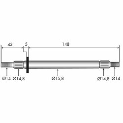 Axe de Palier de Lames MURRAY 91922