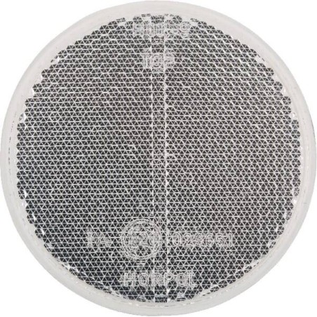 Catadioptre rond blanc diamètre 75mm tige filetée GOPART LA75019