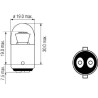 Lampada 12 V 5 W BA15d UNIVERSALE B1225