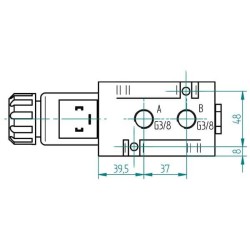 Valv reg 6/2 12V vite flang AK REGELTECHNIK 6212AK10140FL
