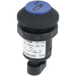 Push switch pull cylinder round'blue PNEUTRON 11911012PN