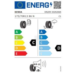 Tyre 175/70R13 86N'TL'Kenda KR209 Kargo Trail 3G KENDA