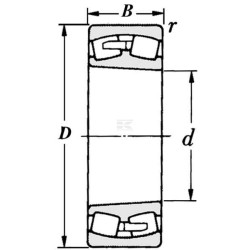 Roulement à rouleaux SKF 23144CCC3W33