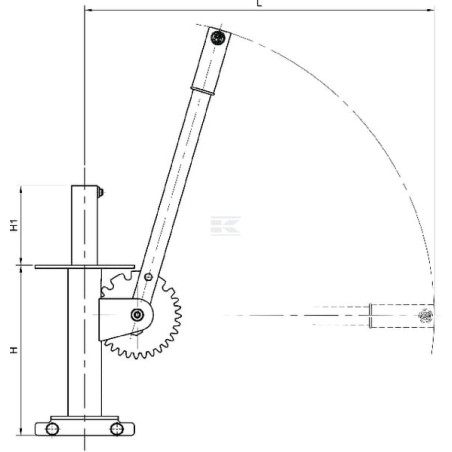 Bedienung 6" Plattenschieber M MZ 6093300
