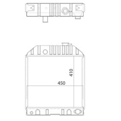Kühler NH 81875325N UNIVERSAL 81875325N