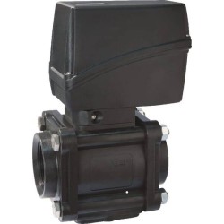 Válvula de bola eléctrica de 2 vías'rosca hembra 1 1/4"