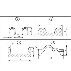 Latte profilée TEBBE CB733730R