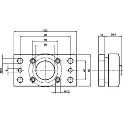 Rodillo combinado con brida FARO CR4054AP0