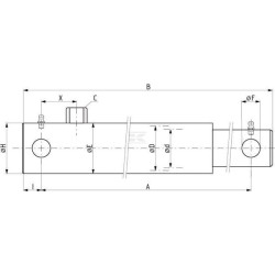 Cilindro EPL20-250/328- base UNIVERSAL EPL20250ST