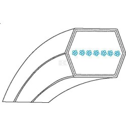 Correa hexagonal AA74 UNIVERSAL FGP016412