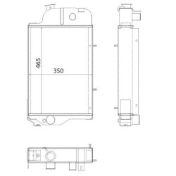 Radiator suitable for JD UNIVERSAL AL39290N