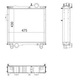 Kühler UNIVERSAL AL67563N