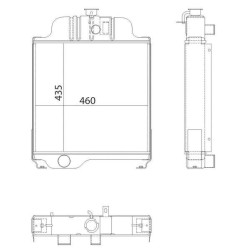 Radiator suitable for JD UNIVERSAL AT20797N