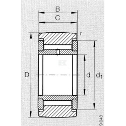 Stud type track roller SKF NATV15