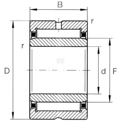 Roulement à aiguilles SKF NA4904