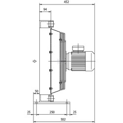 Oil-cooler (400V) 50-38 C HPA-30-03-2-01 EMMEGI OKHPA3003201