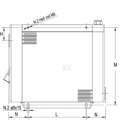 Scambiatore calore 12V 48-60°C MV-5 EMMEGI OK2MV512301