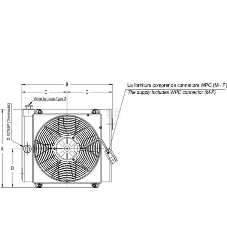 Scambiatore calore 12V 48-60°C MV-5 EMMEGI OK2MV512301